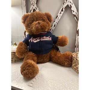 Vintage Aeropostale Teddy Bear Plush W/Jacket 17 inch Y2K